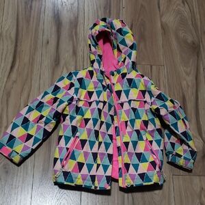 Cat & Jack Multicolor Geometric Puffer Jacket